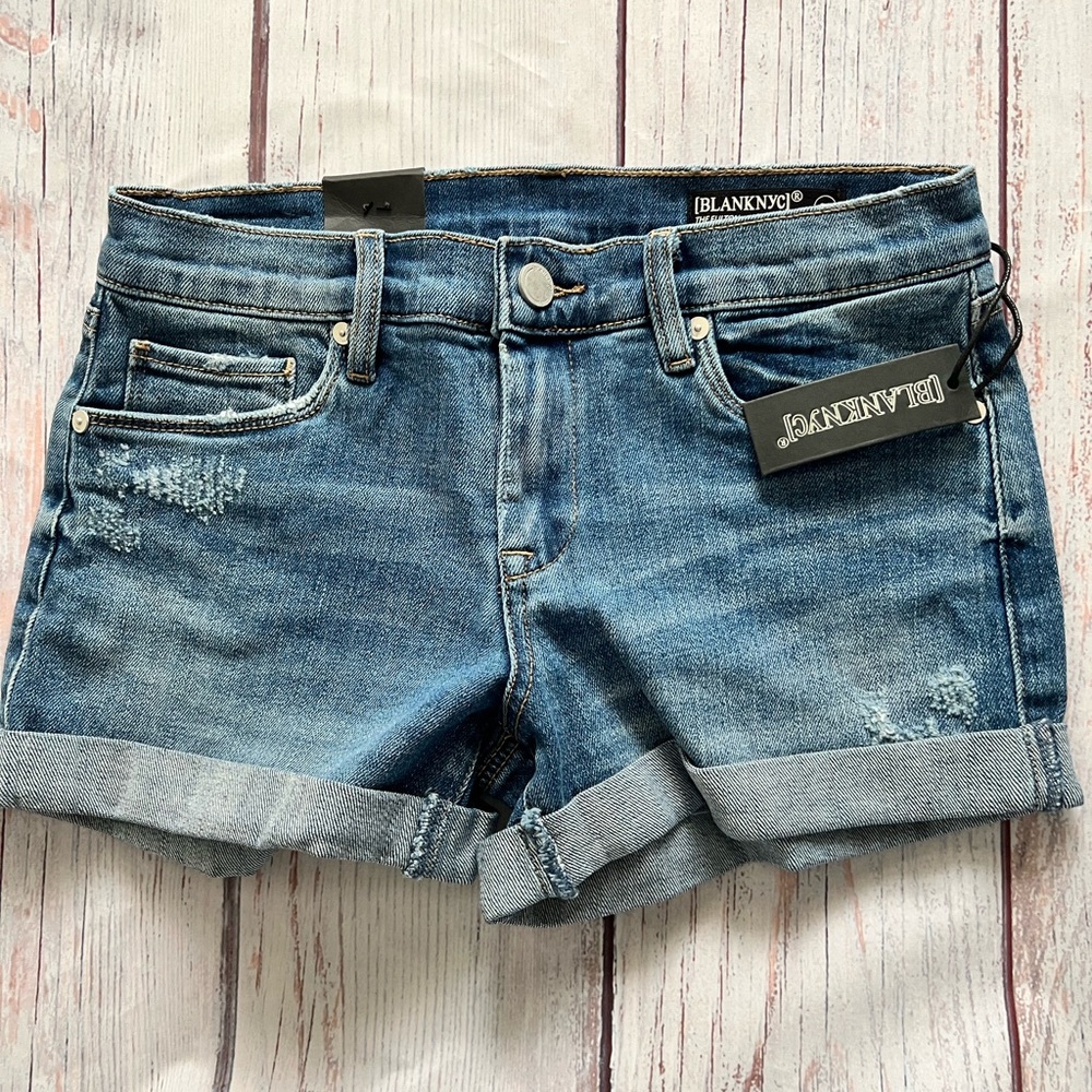 Blank NYC Blue Denim Shorts